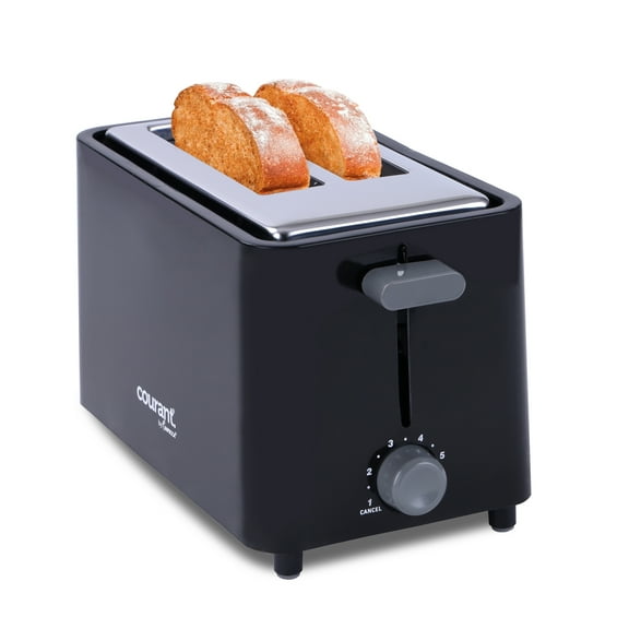 Courant 2 Slice Toaster, Cool  Touch - Black