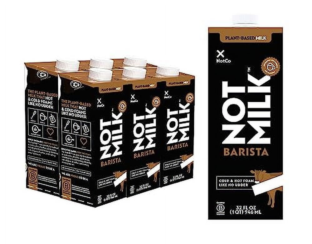 NotMilk Barista PlantBased Milk, ShelfStable, Lactosefree, Vegan