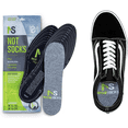 thumbnail image 1 of NotSocks Sockless Insole Covers for Flats & Shoes - No Show Odor-Free Shoe Liners - Heather Gray (1-Pack), 1 of 8