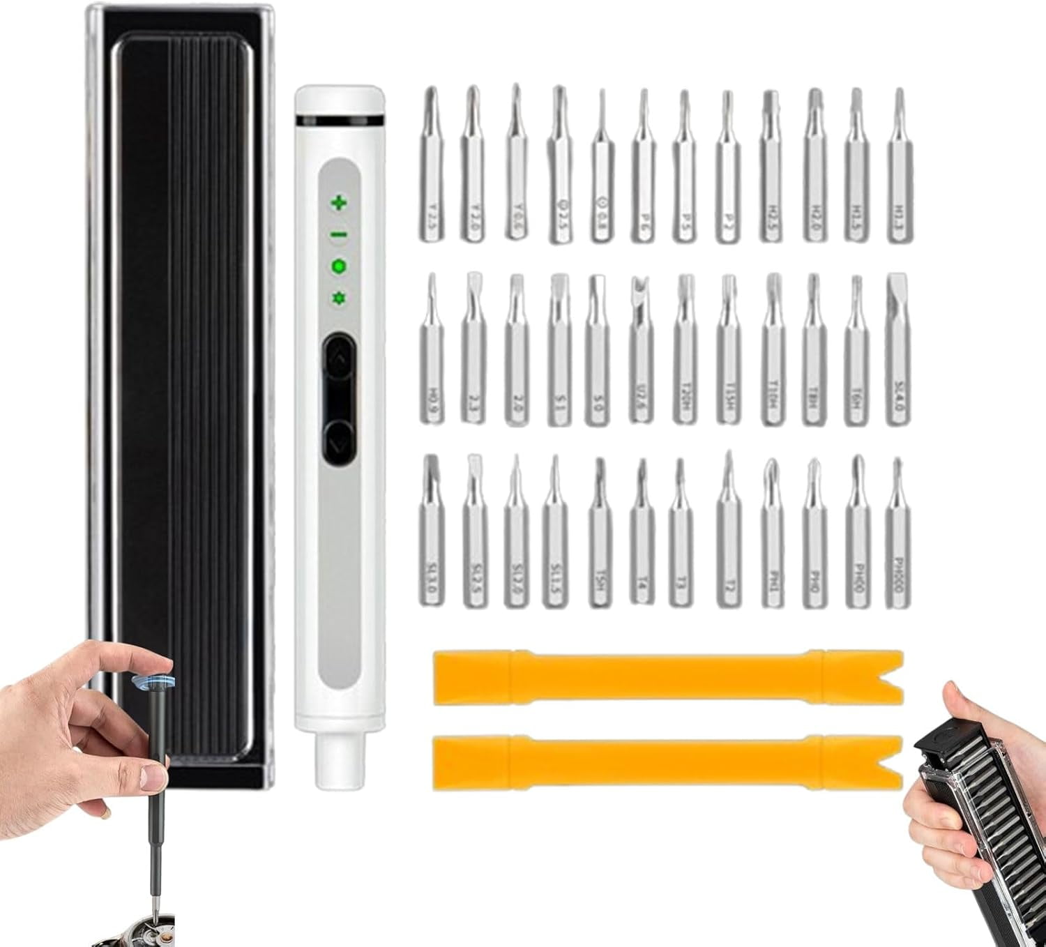 Notablean Screwdriver, 44 in 1 Screwdriver Set, Max 3.7v Mini Screwdriver, Max 3.7v Mini Electric Screwdrivers, Repair Tool Kit for Laptop Phone Camera Glasses Watch (41-in-1* Electric)