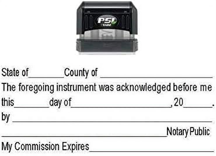 Notary ACKNOWLEDGEMENT Stamp
