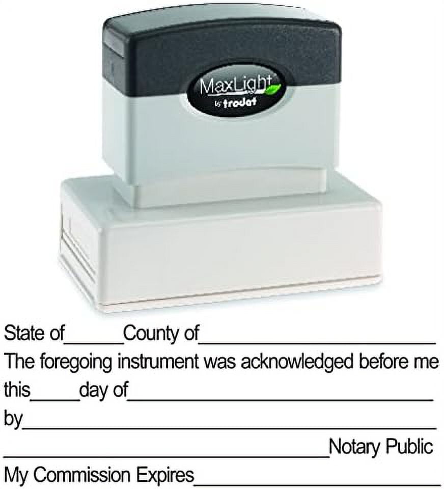 Notary Acknowledgement Stamp