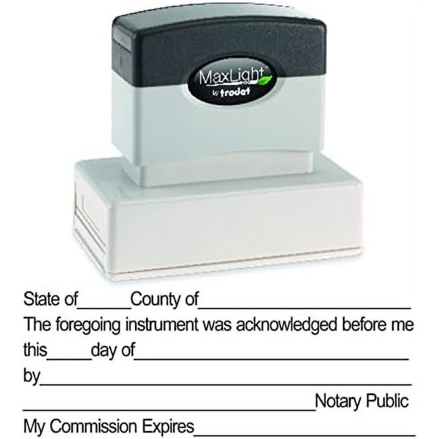 Notary Acknowledgement Stamp