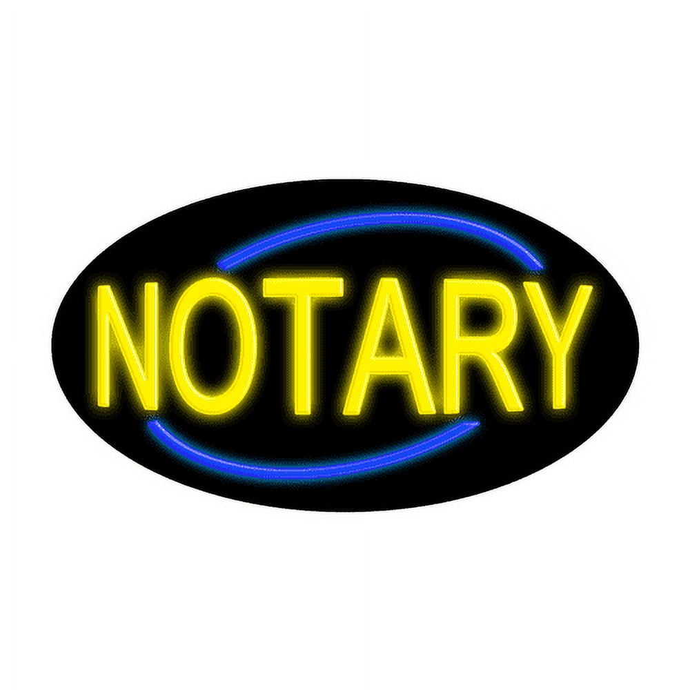 Notary-Glass Neon Sign Made in USA - Walmart.com