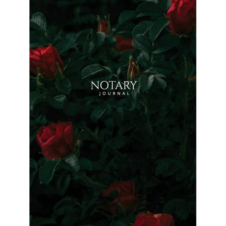 Notary Journal: Hardbound Public Record Book for Women, Logbook