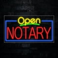 thumbnail image 1 of Notary LED Neon Sign 33"L x 18"H #35806, 1 of 3