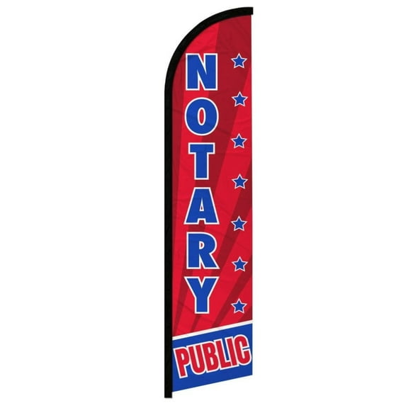Notary Public Windless Banner Flag