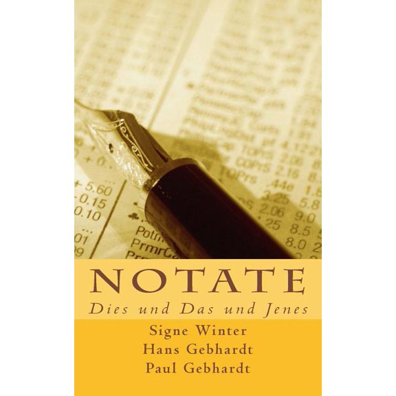 Notate : Dies Und Das Und Jenes