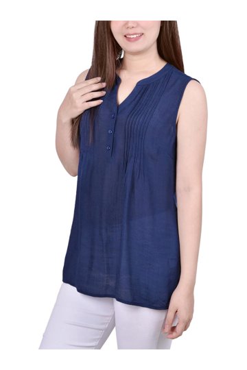 Woman sleeveless notations 服 公式 STANDARD WOMAN ウィメンズバーティカルテクスチャーボタンスリーブレストップ ホワイト
