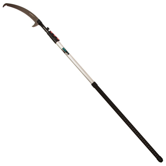 Notch 21' Sentei 4-Section Telescoping Aluminum Polesaw 15.4" (390mm) Hard Chrome-Plated Blade, Abrasion Resistant Low-Profile Grip, Rigid Aluminum Construction (4177-39N)
