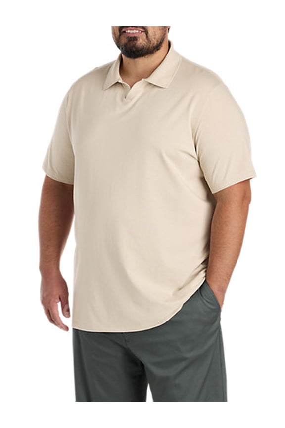 Notch-Collar Tech Polo Shirt Peyote 7XLT