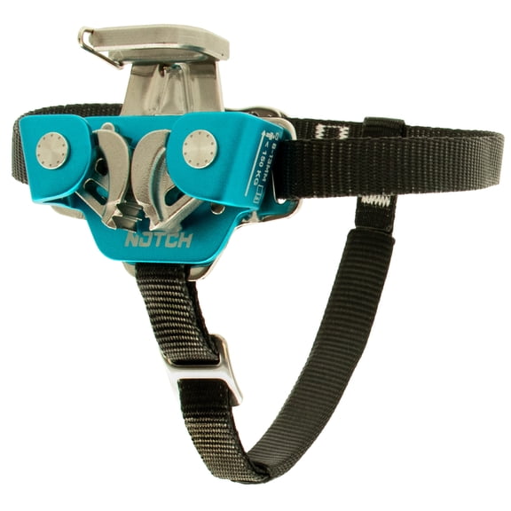 Notch Jet Step II Foot Ascender with Toothless Dual Cam for Reduced Wear & Drag on the Climbing Line, Use on either foot, Compatible with ropes 8mm13mm (100076)