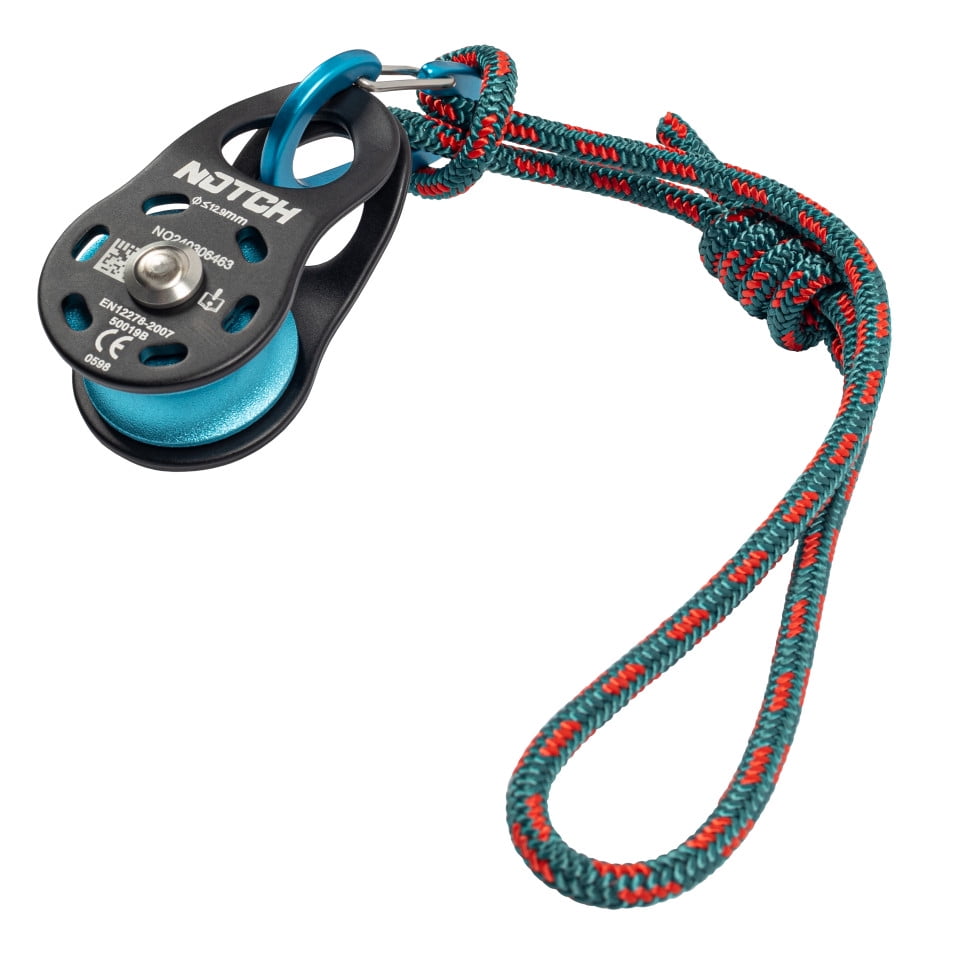 Steel Micro Pulley Combo with Carabiner and Cord