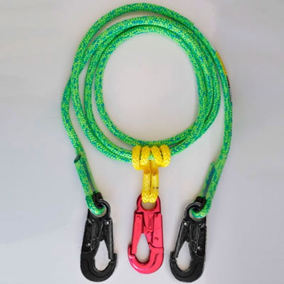 Notch Rope Logic Grizzly Spliced 2 in 1 Lanyard Lightning Green 10' (33301)