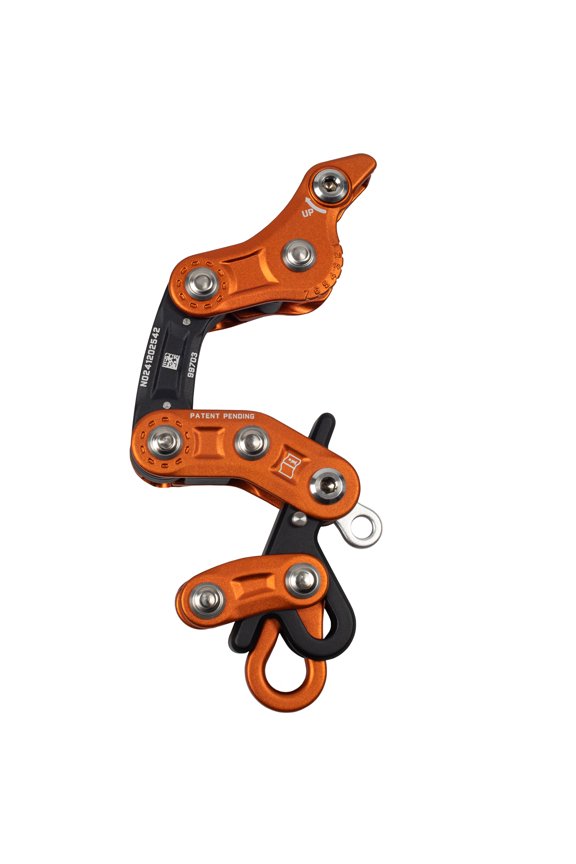 Rope Runner Vertec Ultimate Climbing & Work Positioning Device, Tool-Free Adjustability, Midline Attachable, Use with Lines 11-12.9mm Limited Edition - Orange (99703OR)