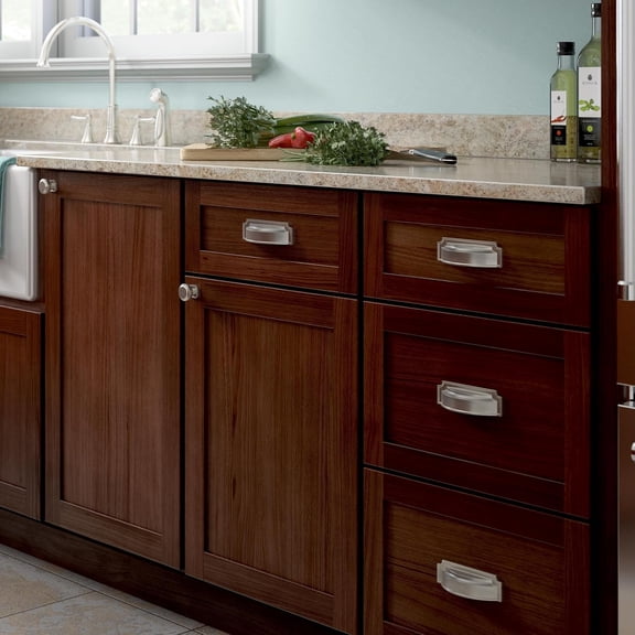 Notched Backplate (10-Pack) Cabinet Handles