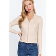 thumbnail image 1 of Notched Collar Zippered Sweater M, 1 of 4