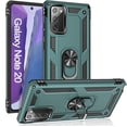 thumbnail image 1 of Note 20 Case for Samsung Note 20 5G Case [ Military Grade ] Shock-Absorption Bumper Cover Samsung Note 20 Anti-Scratch Case with Ring Car Mount Kickstand for Samsung Galaxy Note 20 Teal, 1 of 12