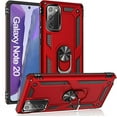 thumbnail image 1 of Note 20 Case,Samsung Note 20 Case, Military Grade Protective Galaxy Note 20 Cases Cover with Ring Car Mount Kickstand for Samsung Galaxy Note 20/Note 20 5G - Red, 1 of 12