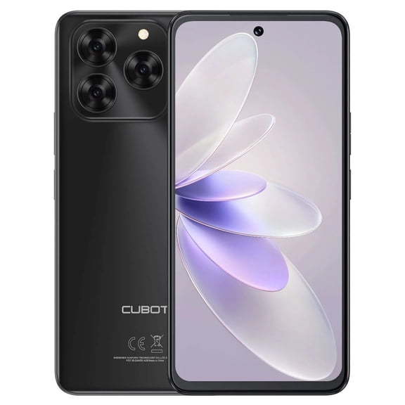 Note 60 4G LTE GSM (Compatible with Tmobile Mint Tello & Global) (128GB + 6GB +10GB) Android Phone Big Screen 7.2" 48MP Triple Cam NFC Dual SIM Octa Core Liberado (Black)