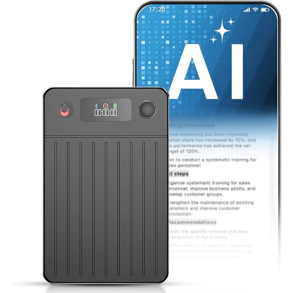 Note AI Voice Recorder with Playback | App Control | Transcribe & Summarize & Translate with AI Technology + Noise Cancelling | Ideal for Meetings, Calls & Interviews