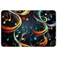 thumbnail image 1 of Note Area Rugs: Polyester Non-Slip Kitchen Mat Office Rug - Machine Washable, 1 of 6