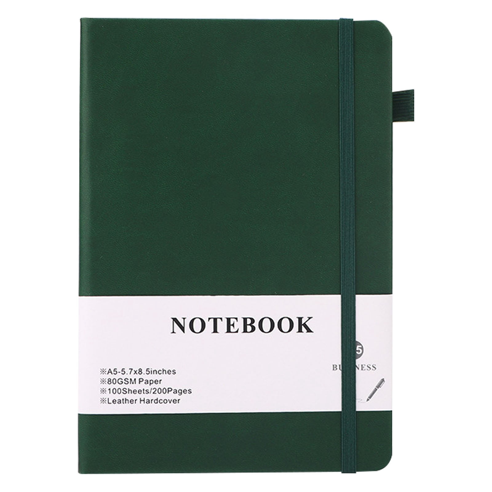 Sweet Cherry Notebook - Black Edition, 96 Lined Pages, 5x8 Inches (A5 Size), 90 GSM Paper, Matte Cover