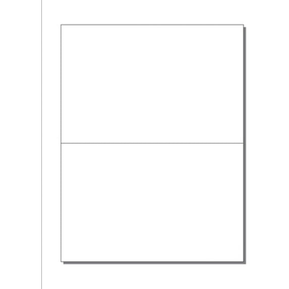 Note Card, Scored (8.5" x 5.5", folded) on 8.5" x 11" White 67lb Vellum-100 Shts
