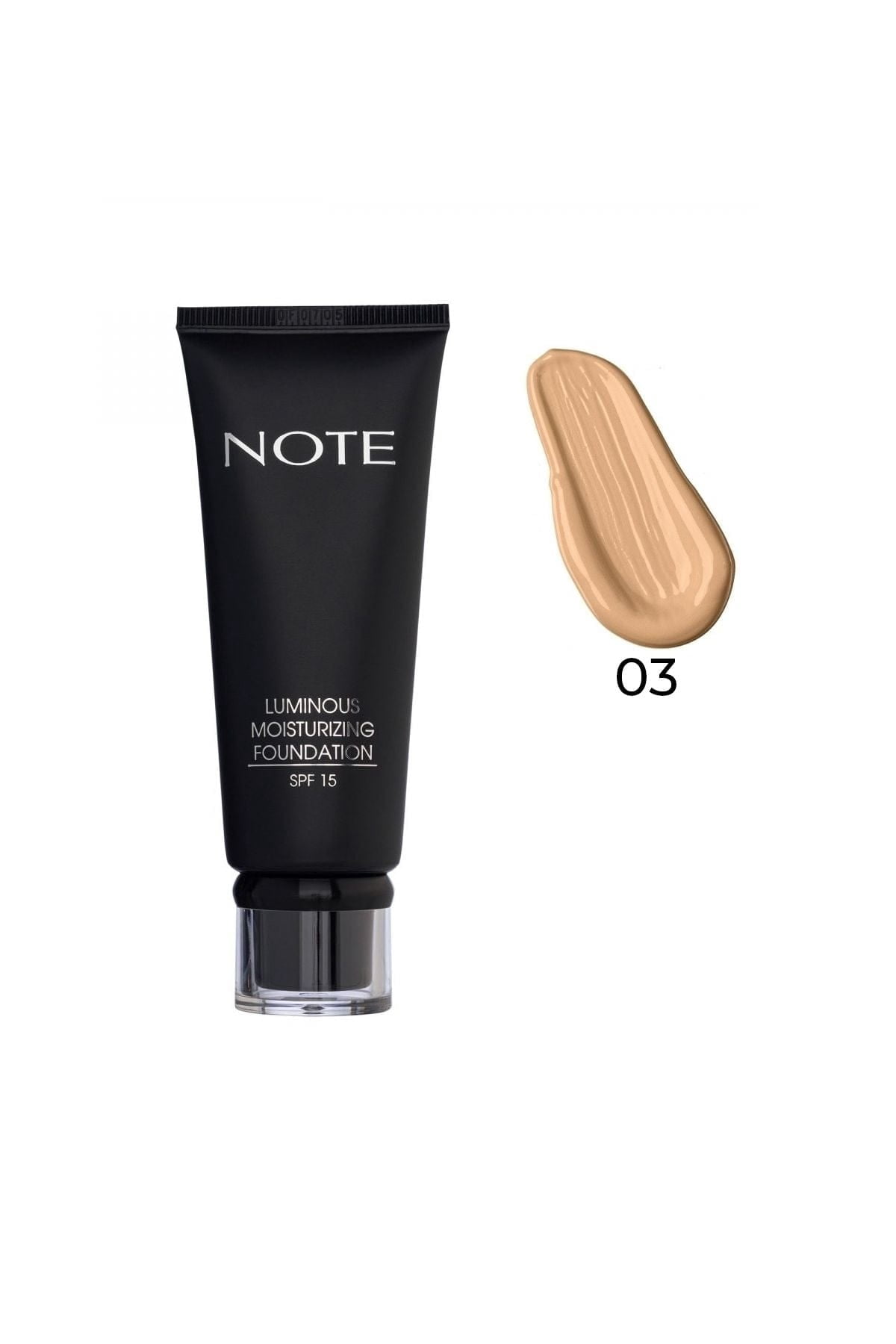 Note Cosmetics Luminous Moisturizing Foundation 03 Medium Beige