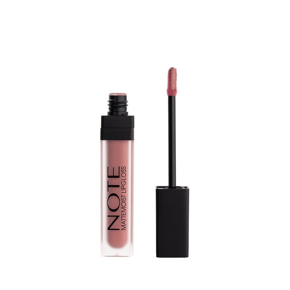 Note Cosmetics Mattemoist Lipgloss Semi Matte Satin Finish Liquid Lipstick-410 Sandal Wood