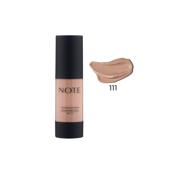 Note Cosmetics Mattifying Extreme Wear Foundation Matte Finish 111 Warm Beige