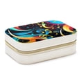 thumbnail image 1 of Note Decorative Velvet Earring Holder Display Case Storage Box Portable with Removable Compartment - Gift Ideal, 1 of 7
