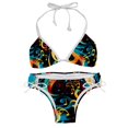 thumbnail image 1 of Note Detachable Sponge Adjustable Strap Bikini Set Two-Pack - Ideal for Beach, Pool, Vacation, 1 of 6