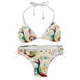 thumbnail image 1 of Note Detachable Sponge Adjustable Strap Bikini Set Two-Pack for Various Scenes, 1 of 6