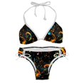 thumbnail image 1 of Note Detachable Sponge Adjustable Strap Swimsuit Set - 2 Pack for Beach & Pool Parties, 1 of 6