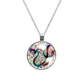 thumbnail image 1 of Note Elegant Glass Circular Pendant Necklace - Stunning Jewelry for Every Occasion, 1 of 5