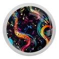 thumbnail image 1 of Note Glow-in-the-Dark Fluorescent Drawer Pulls with Screws - Round 4-Pack, Suitable for Cabinets, Wardrobes, Dressers - Cabinet Knobs, Drawer Knobs, and Drawer Pulls, 1 of 6