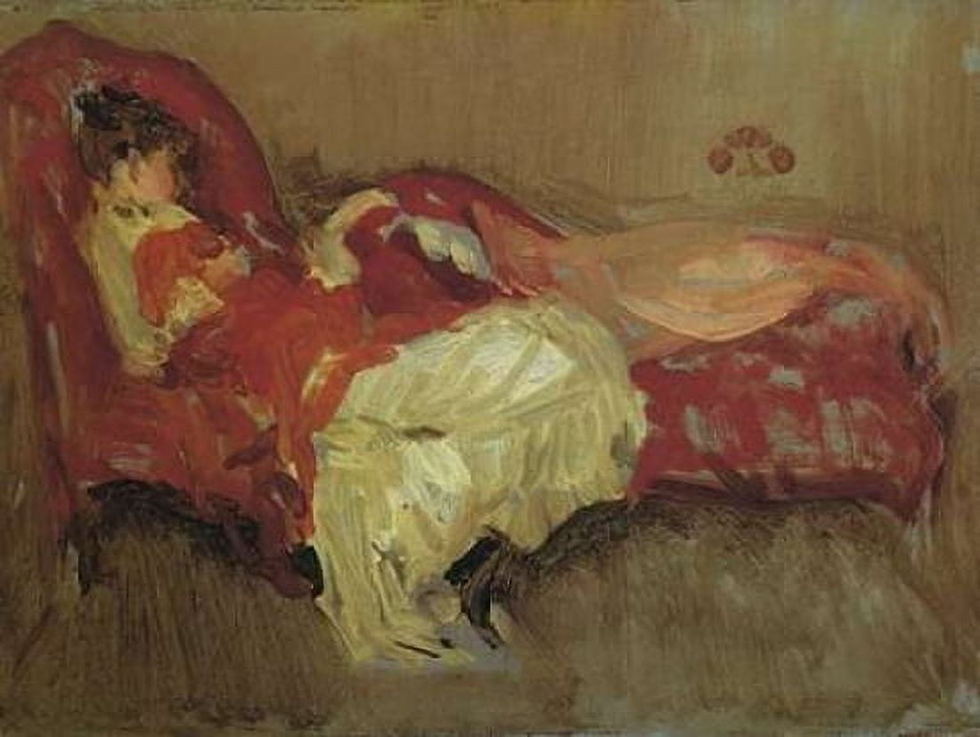 Note In Red The Siesta 1883 Canvas Art - James McNeill Whistler (18 x 24)