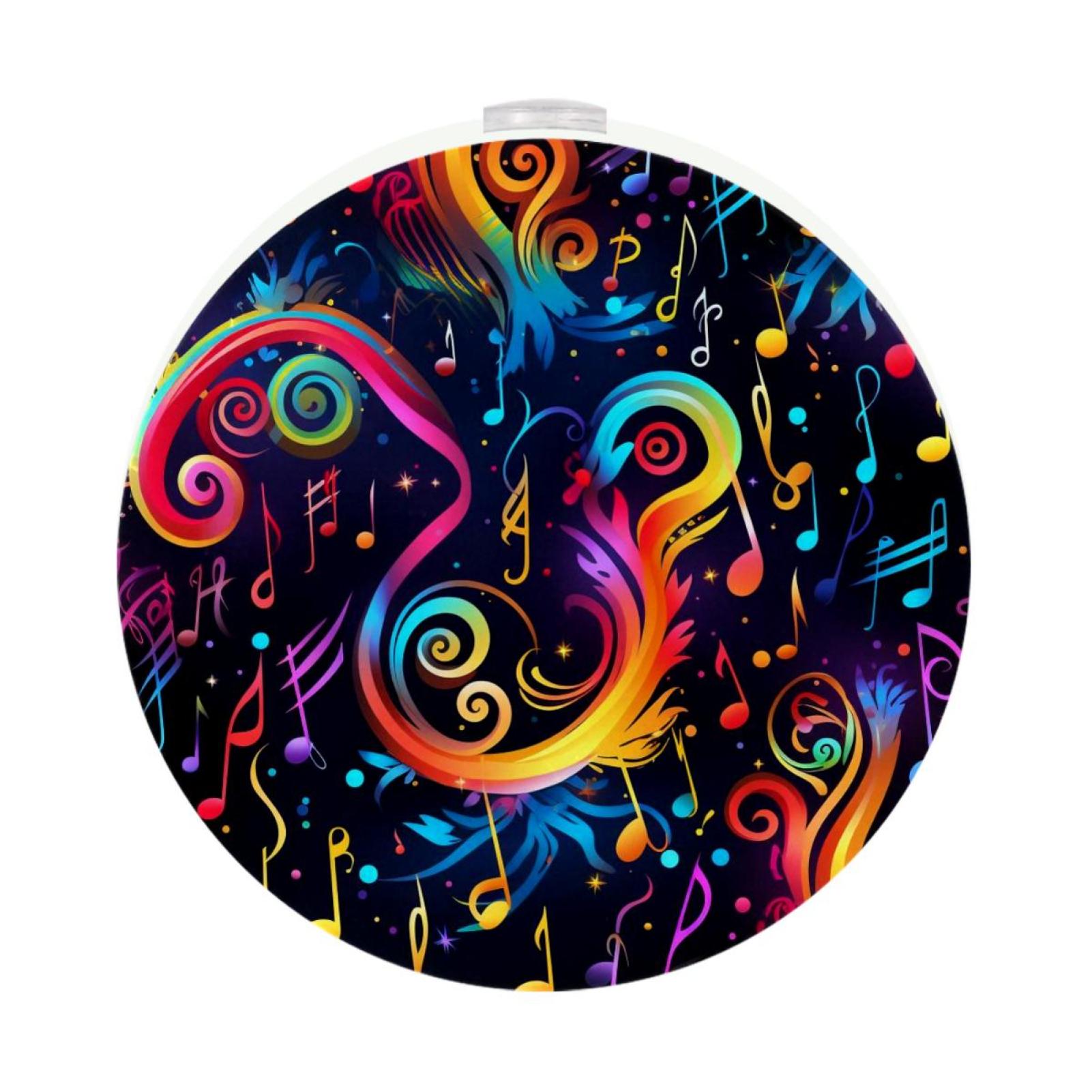 Night Light Note Note Led Round Night Light-2pcs Set, Battery Powered Mini Portable Soft ...