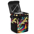 thumbnail image 1 of Note Mini Trash Can Car Trash Bin Trash Can for Car - Foldable, with Lid, Leak-Proof, Hanging Storage Bag, 1 of 1
