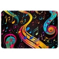 thumbnail image 1 of Note Modern Polyester Non-Slip Floor Rug Office Mat, Machine Washable Office Rugs, 1 of 6
