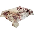 thumbnail image 1 of Note Music Black White Watercolor Splash Tablecloths Waterproof Kitchen Coffee Table For living Room Home Decor Dining Table, 1 of 7