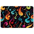 thumbnail image 1 of Note Non-Slip Polyester Floor Carpet Door Rugs - Machine Washable Kitchen Rug, 1 of 6