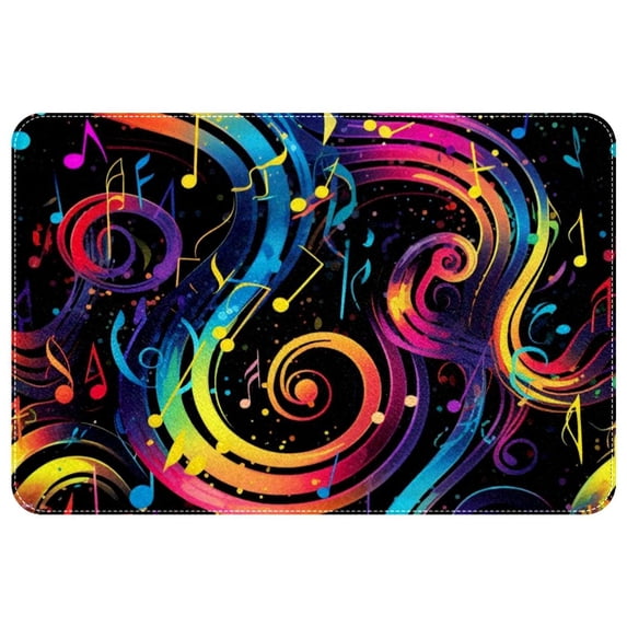 Note Non-Slip Polyester Indoor/Outdoor Carpet Game Mat Bath Rugs Machine Washable