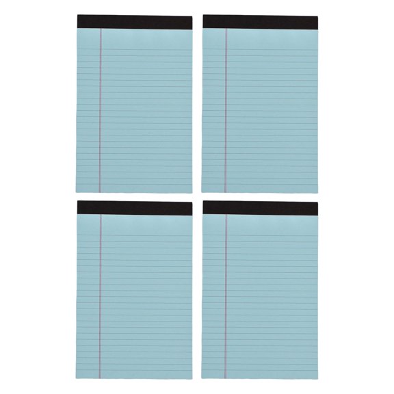 Note Pads, 5x8 Inch Small Legal Pads, Lined Writing Notepads, Easy Clean Tear Memo Paper Pads, Personalized Notepads with Thick Smooth Writing Sheets for Note Taking Meeting Office Planner, Blue