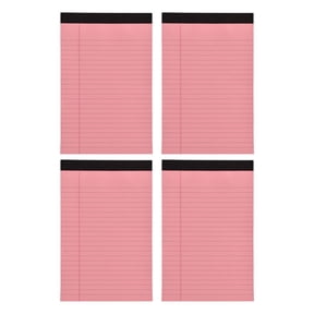 Note Pads, 5x8 Inch Small Legal Pads, Lined Writing Notepads, Easy Clean Tear Memo Paper Pads, Personalized Notepads with Thick Smooth Writing Sheets for Note Taking Meeting Office Planner, Pink