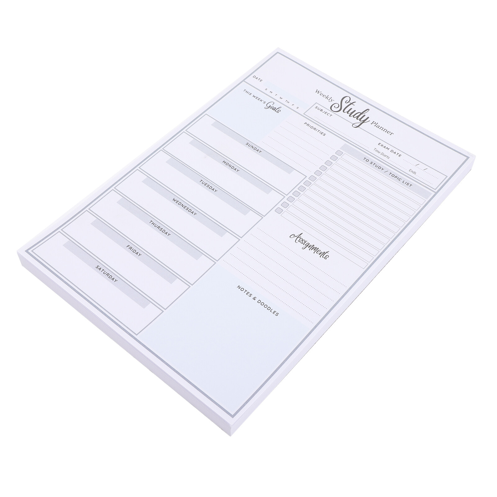 Note Pads Weekly Calendar Pad Tear off Calendar Notepad Weekly Study Planner Notepad A5 Weekly
