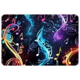thumbnail image 1 of Note Polyester Chair Rug Mat, Non-Slip and Machine Washable Area Rugs, 1 of 6