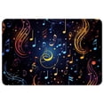 thumbnail image 1 of Note Polyester Non-Slip Area Rug Floor Mats – Machine Washable Office Mat, 1 of 6