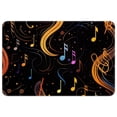 thumbnail image 1 of Note Polyester Non-Slip Machine Washable Bath Rug Door Carpet Chair Rug, 1 of 6
